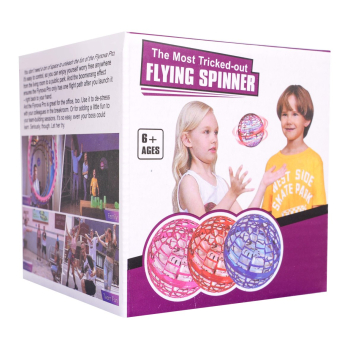 Latająca Kula Sterowana Gestem dla dzieci 6+ i dorosłych Różowa + Światła LED + Pilot